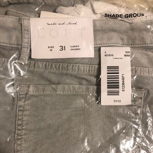 Skinny Gray corduroy pants